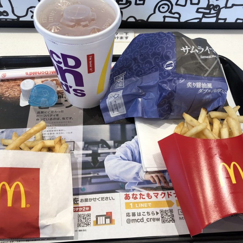 炙り醤油風ダブル肉厚ビーフセット(マクドナルド 西岡出光ＳＳ店)