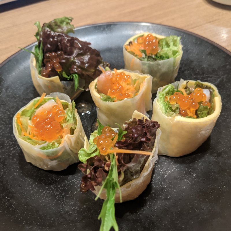 海老の生春巻き(炉端かば 安来駅前本店)