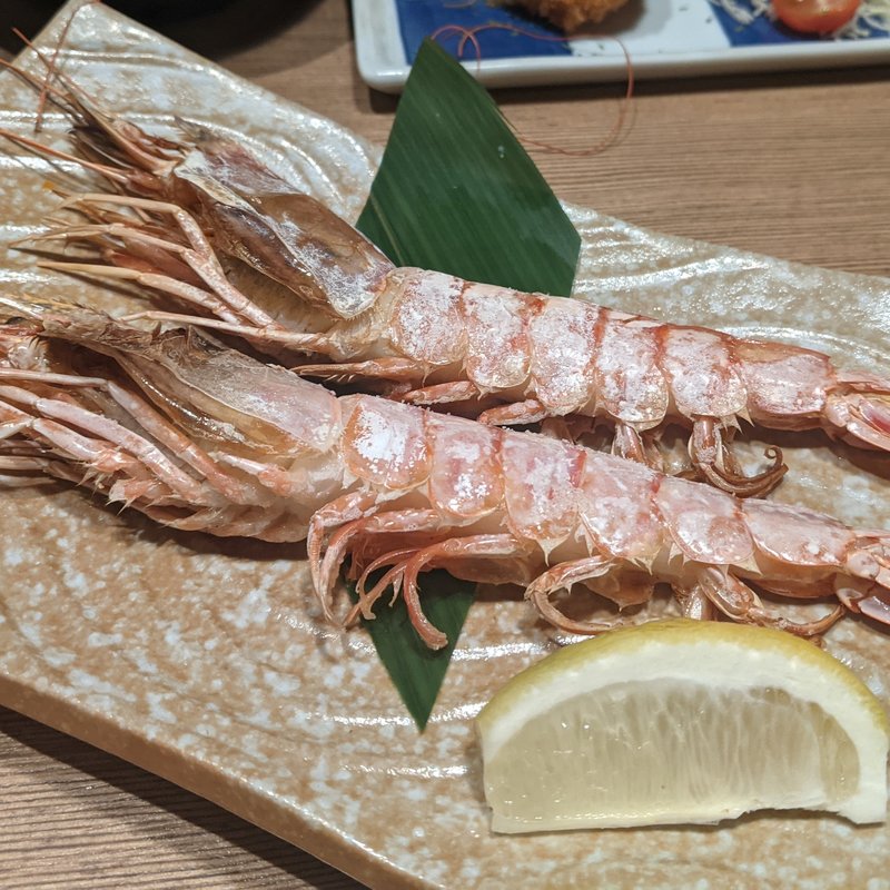 海老の塩焼き(炉端かば 安来駅前本店)