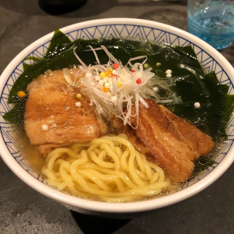 豚の角煮わかめラーメン(オ山ノ活惚レ)