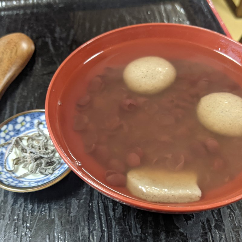 そばがきぜんざい(平和そば本店 )