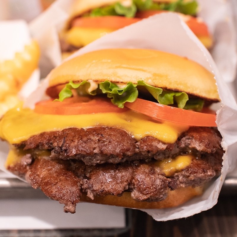 ダブルシャックバーガー(シェイクシャック 大丸心斎橋)