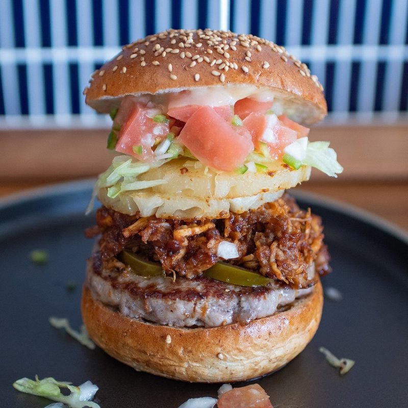 プルドポークバーガー(マルハチバーガースタンド)