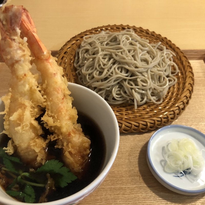 特大えびの天ぷら つけ汁そば(そばきり こゑど)