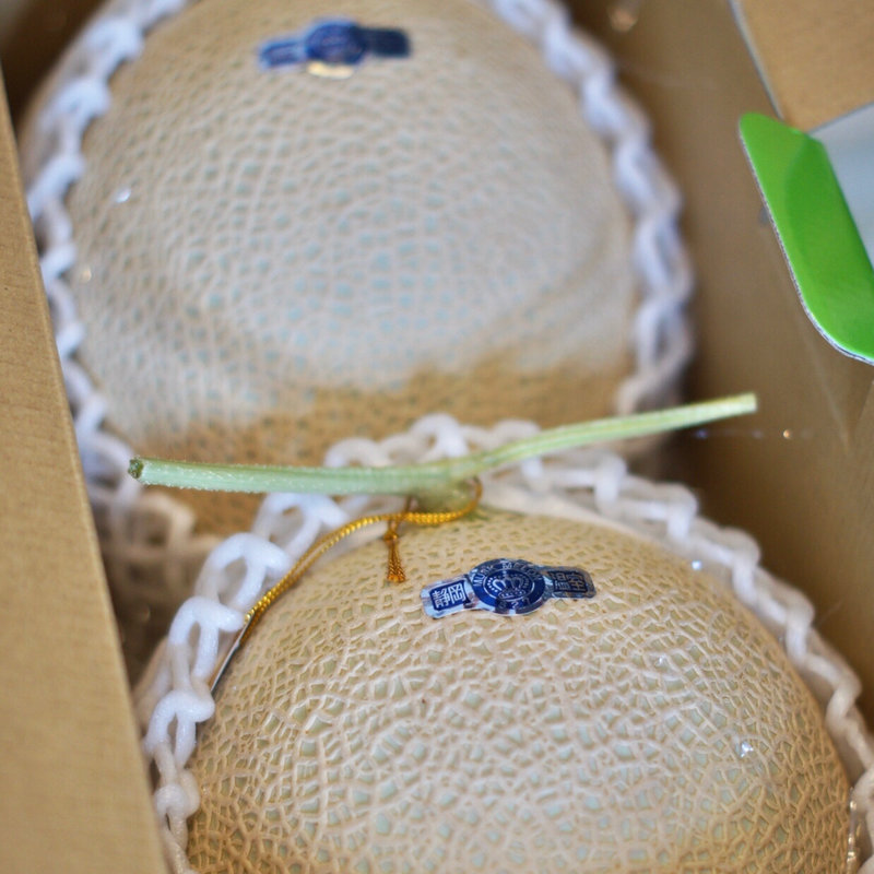 高級マスクメロン2個(中級ランク)(西岩商事㈱)