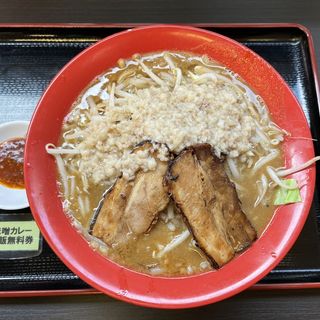 男の修行　味噌伽哩＋かゆ飯　200g(黒木製麺 釈迦力 雄 柏原店)