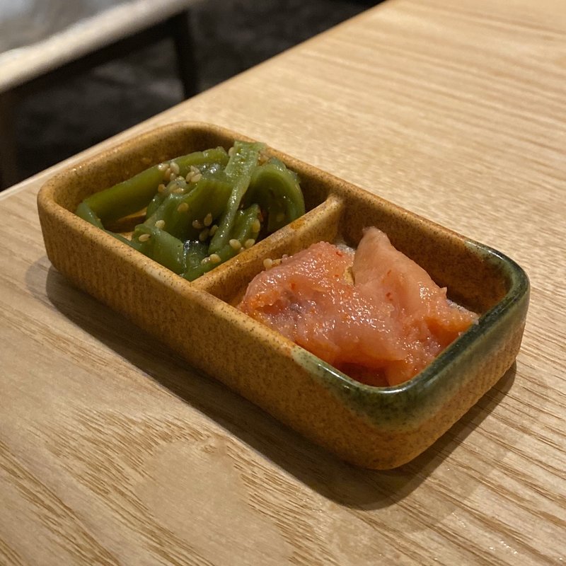 お通し(モツヤキ 刺身 肉ドウフ ナミヨセ2117)