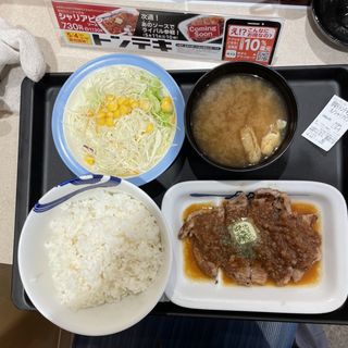 厚切りトンテキ定食シャリピアンソース(松屋 伊丹店 )