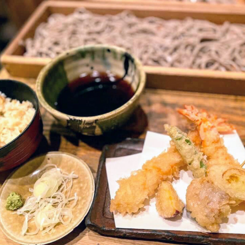 天ぷらそば切り(板蕎麦 香り家 恵比寿店)