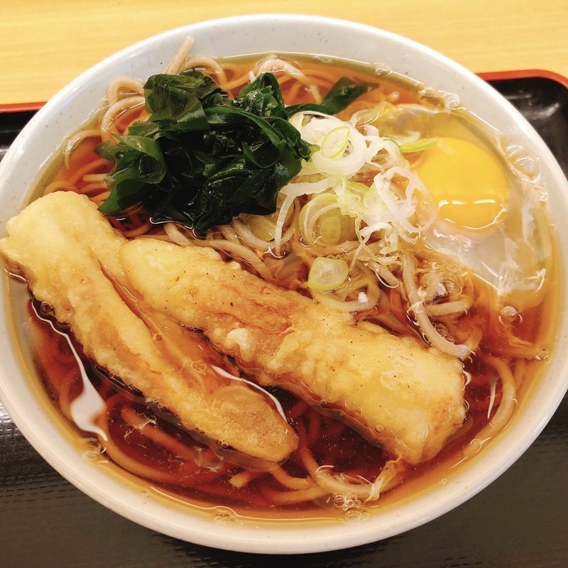 ちくわ天玉そば(かのや 新宿西口店 )