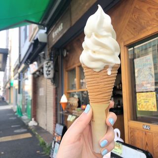 北海道濃厚ソフトクリーム(カメヤ食堂)