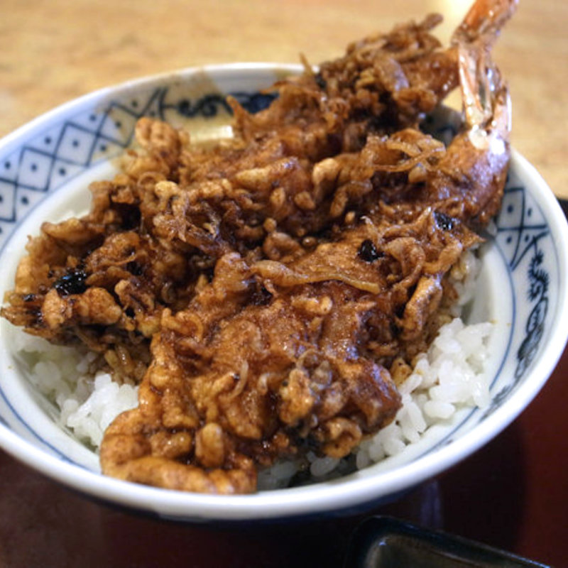 天丼（海老二本）(そば処 田中屋)