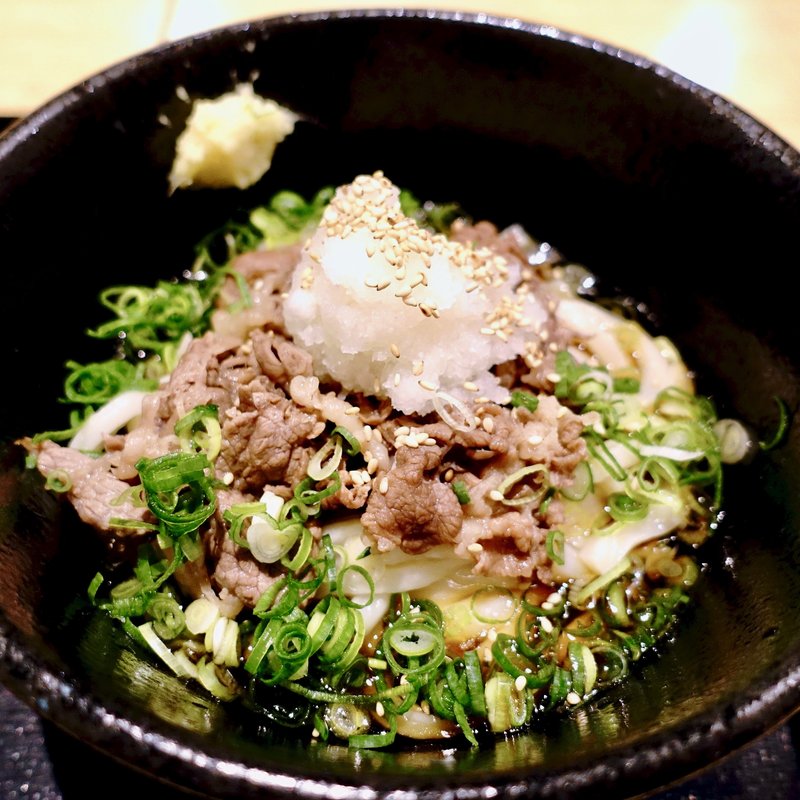 和牛おろしぶっかけ（冷）(うどんと天ぷら 山斗)