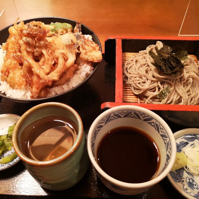 そば　野菜天丼セット(北前そば高田屋 麹町得水ビル店

)