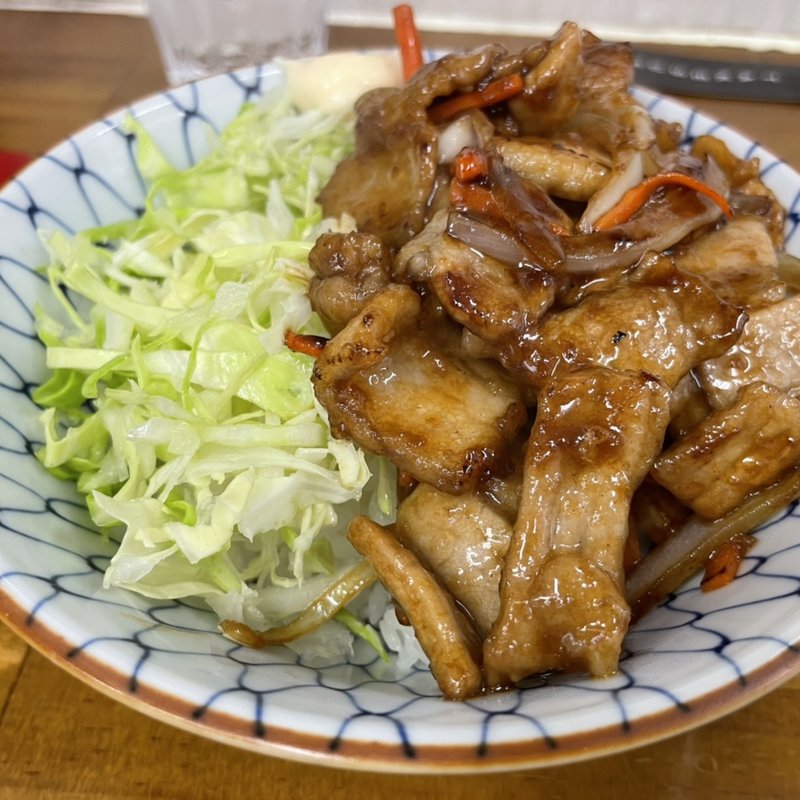 アキラの生姜焼き丼(ラーメン専科 竹末食堂)