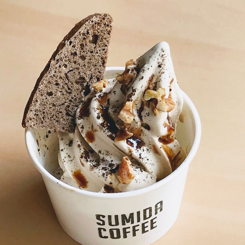 コーヒーソフトクリーム(すみだ珈琲)