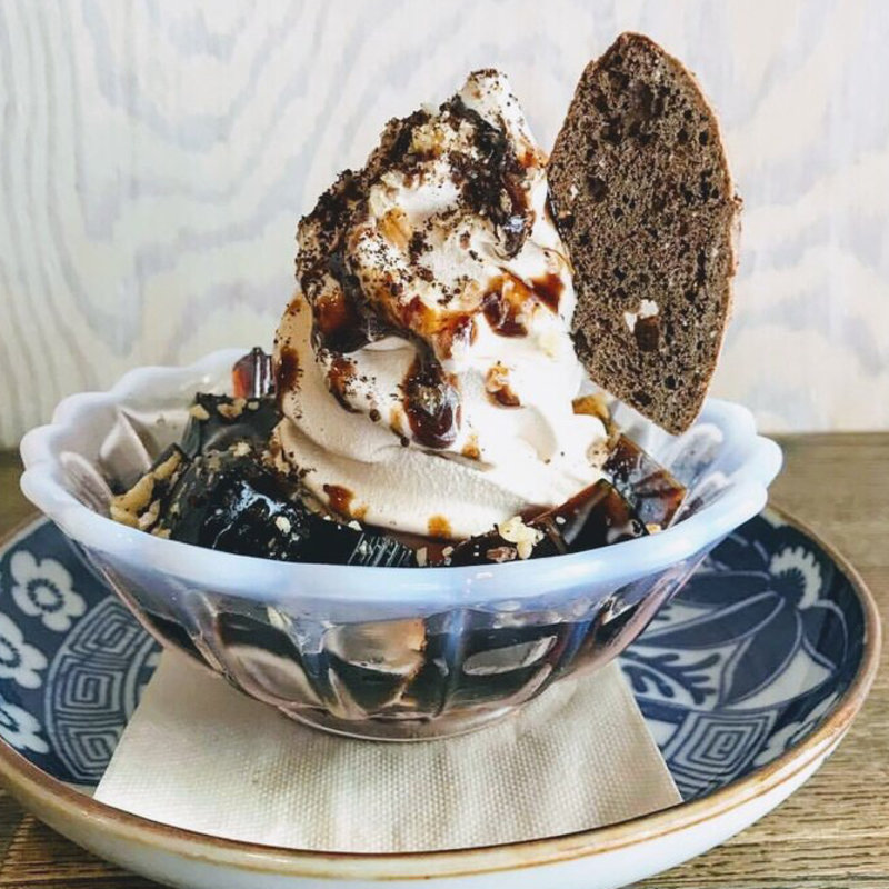 コーヒーソフトクリーム&ゼリー(すみだ珈琲)