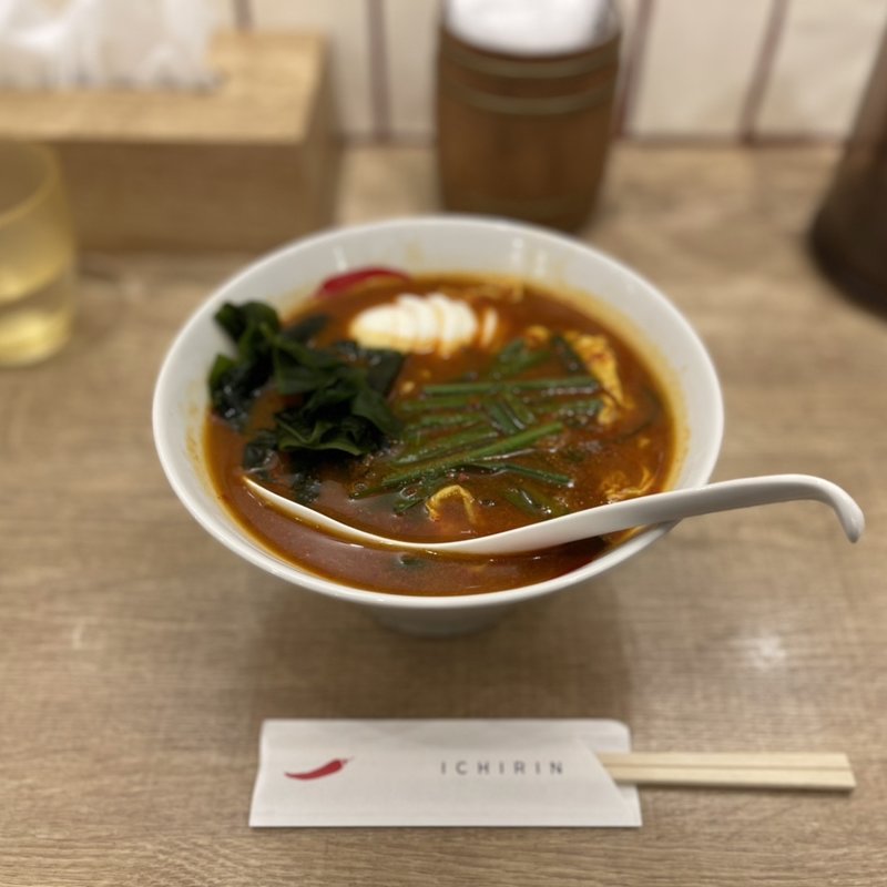 カレー辛麺(辛麺屋一輪)