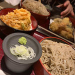 天丼とお蕎麦のセット（かき揚げ）