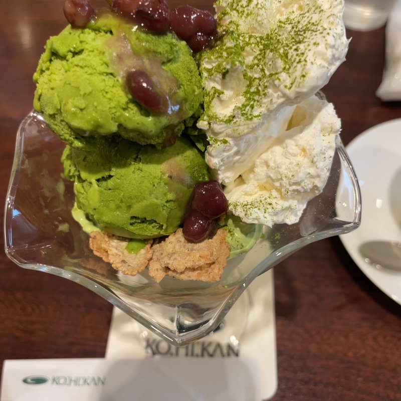 北海道小豆の抹茶パフェ(珈琲館 仙川店)