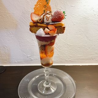 焼きチーズプリンパフェ(cafe tento)