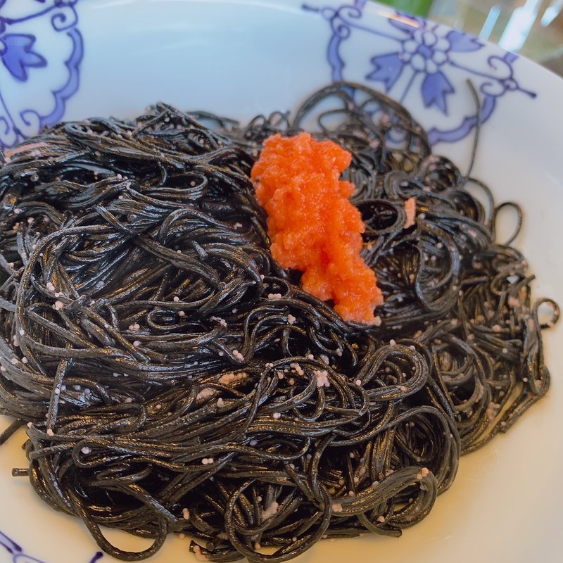 イカ墨明太素麺(素麺料理 面喰い )