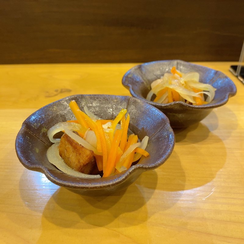 お通し(食べる水族館 魚ぎ)