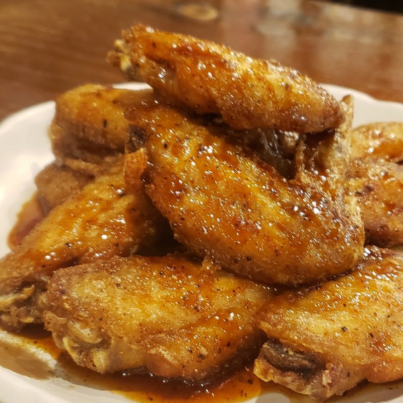 手羽先サミット金賞受賞した名物バリ手羽(備長扇屋 東海加木屋店)