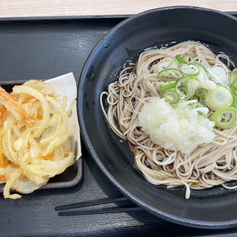 朝そば（鬼おろし）冷(ゆで太郎 厚木下依知店 )