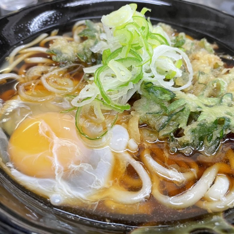 春菊玉子細うどん(山一)