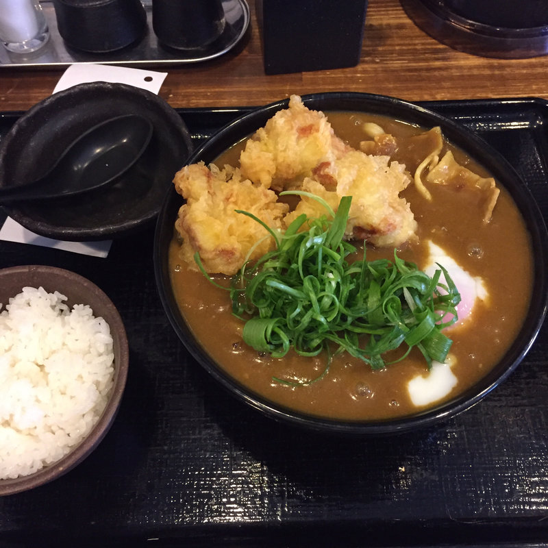 温玉とり天カレーうどん(うどん家あぶく )