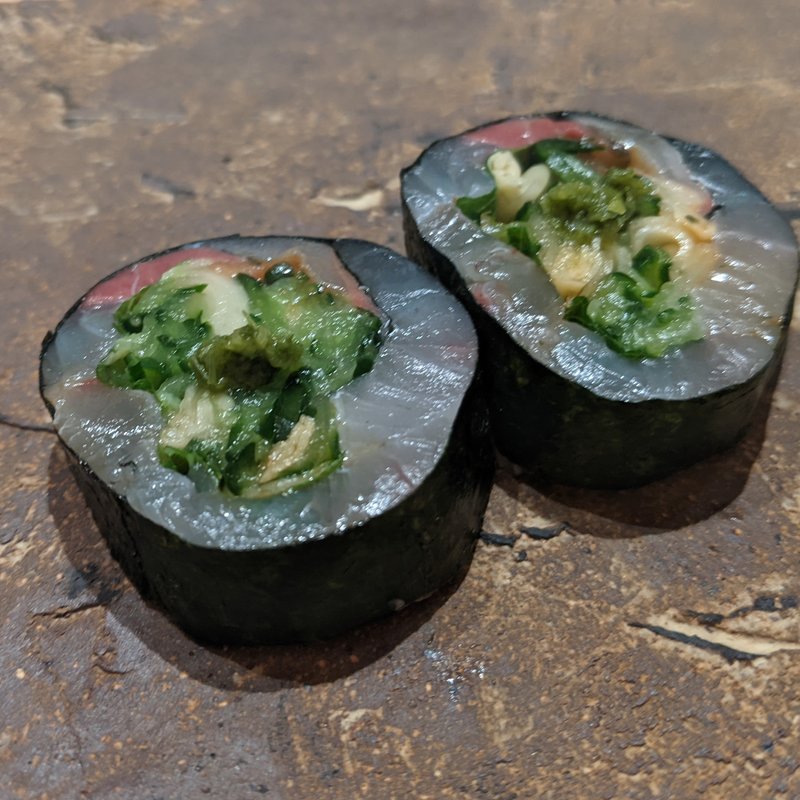 アジ海苔巻き(鮨 和さび （わさび）)