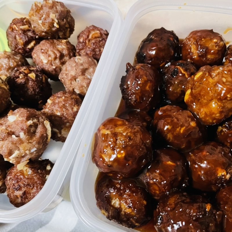 豚なんこつ入り肉団子&黒酢甘酢あん(自宅)