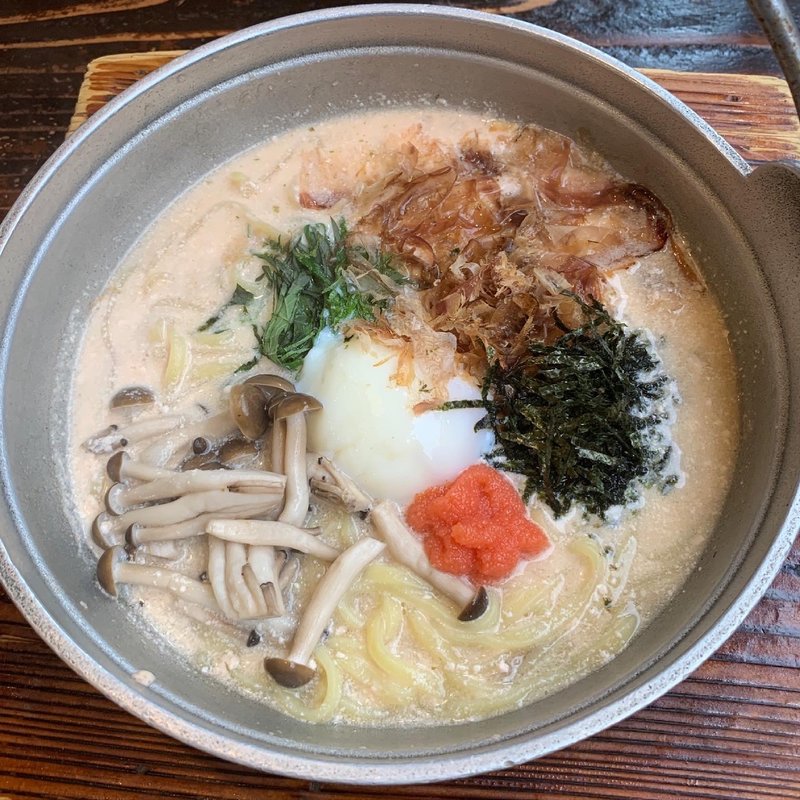 明太クリームめんちゃんこ(博多めんちゃんこ亭 藤崎本店)