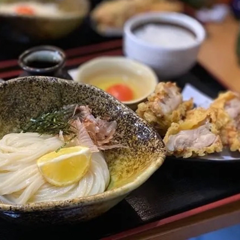 とり天うどんセット(ゆたか)