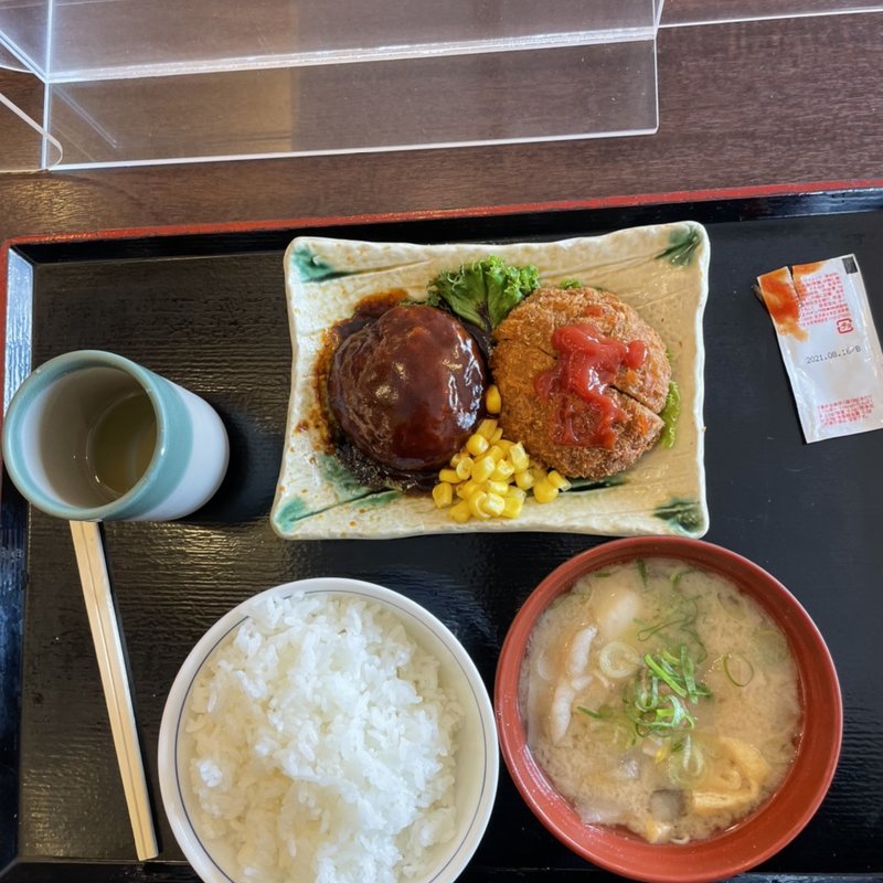 ハンバーグアンドミンチカツ(ザめしや 上甲子園)