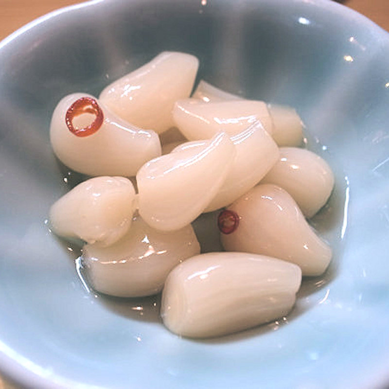 らっきょ漬け(もつ焼 高賢)