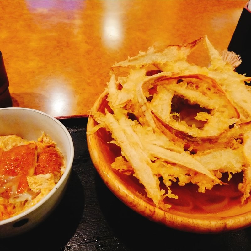 ごぼう天うどん(大地のうどん　博多駅ちかてん)