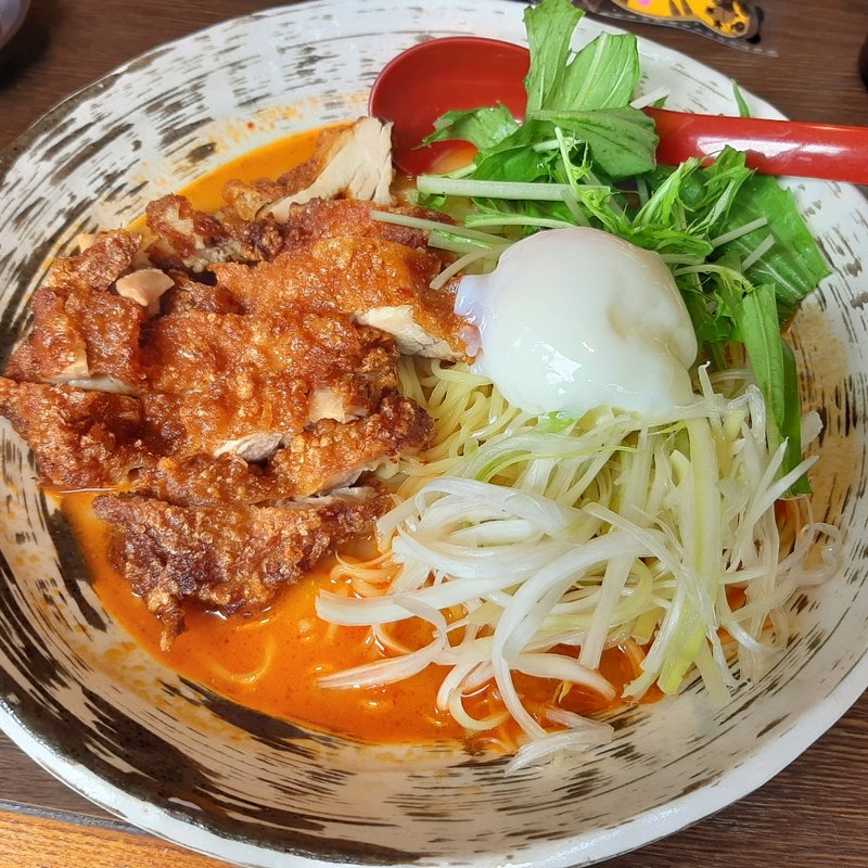 ピリ辛冷製芝麻麺(らーめんなごみや 高蔵寺店)