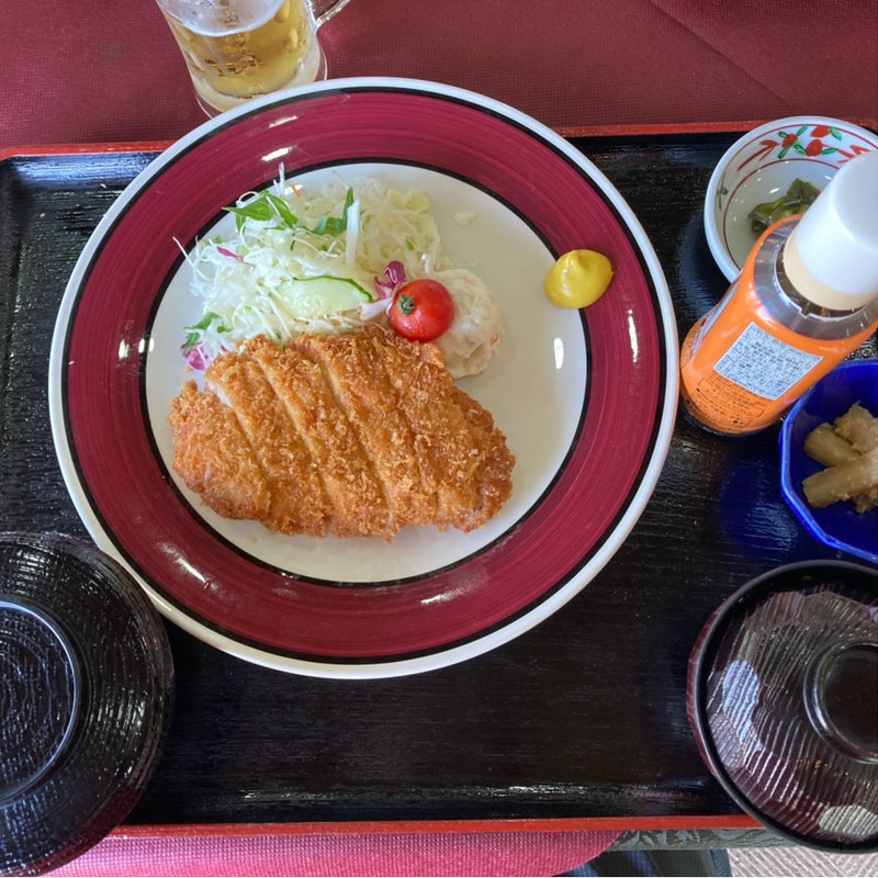 豚ロースとんかつ定食(太白カントリークラブ)