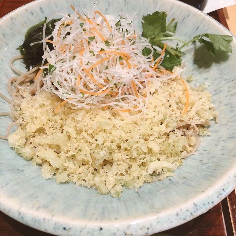 たぬきそば（冷）(鴨屋 そば香 菊名店)