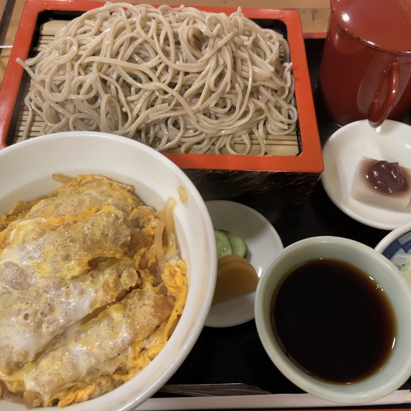 かつ丼セット(もりそば)(さか本)
