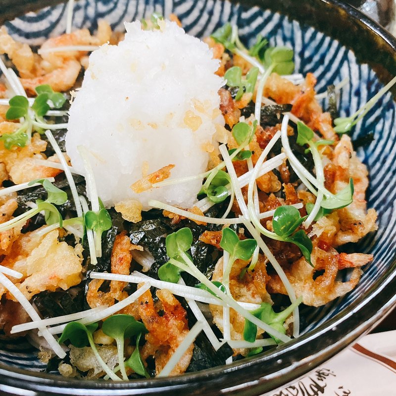 桜エビ天おろしそば(そば処 長岡屋)