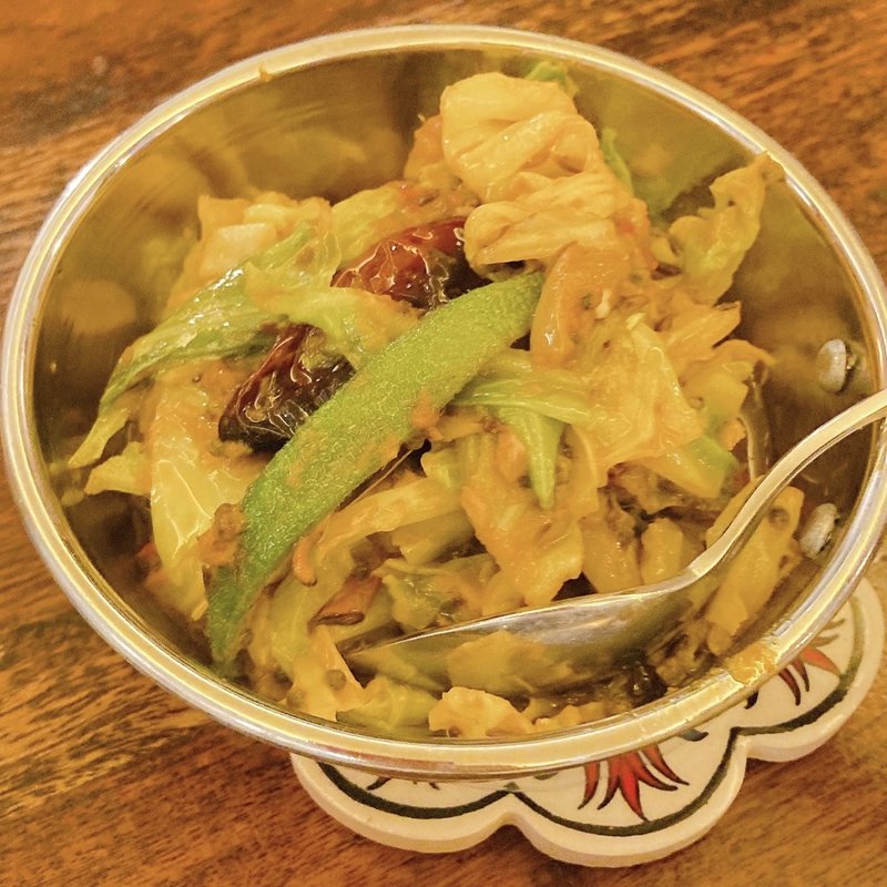 春キャベツのサブジ(印度料理シタール )