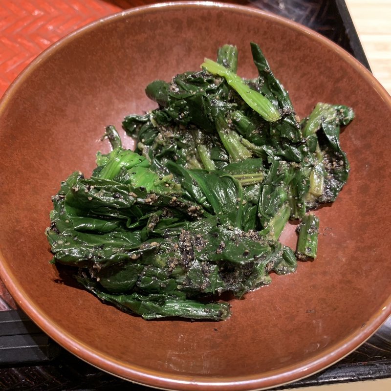 ほうれん草の胡麻和え(大戸屋ごはん処 新宿アイランドイッツ店)