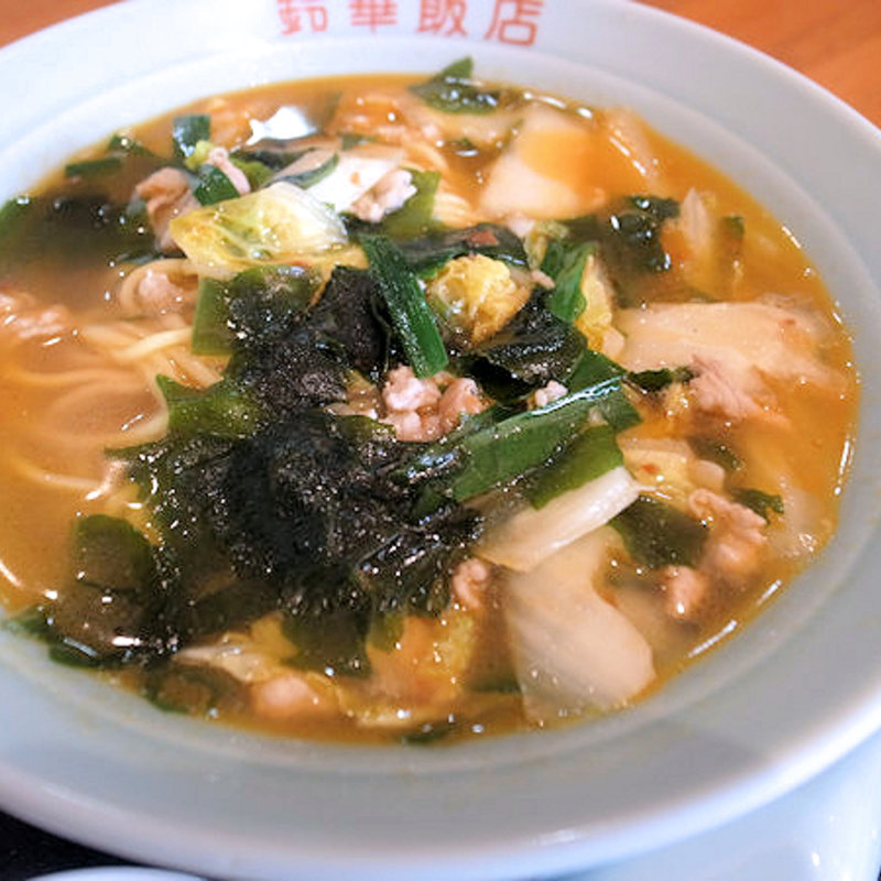 ワカメそば(鈴華飯店)