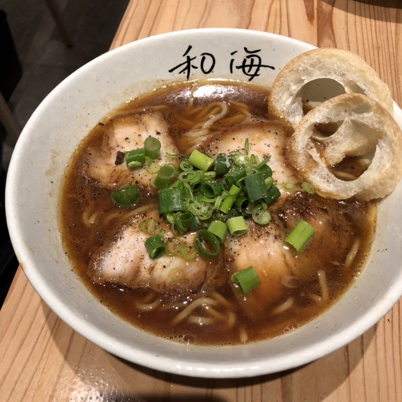 和海ブラック(らーめん専門 和海 なんばラーメン一座店)