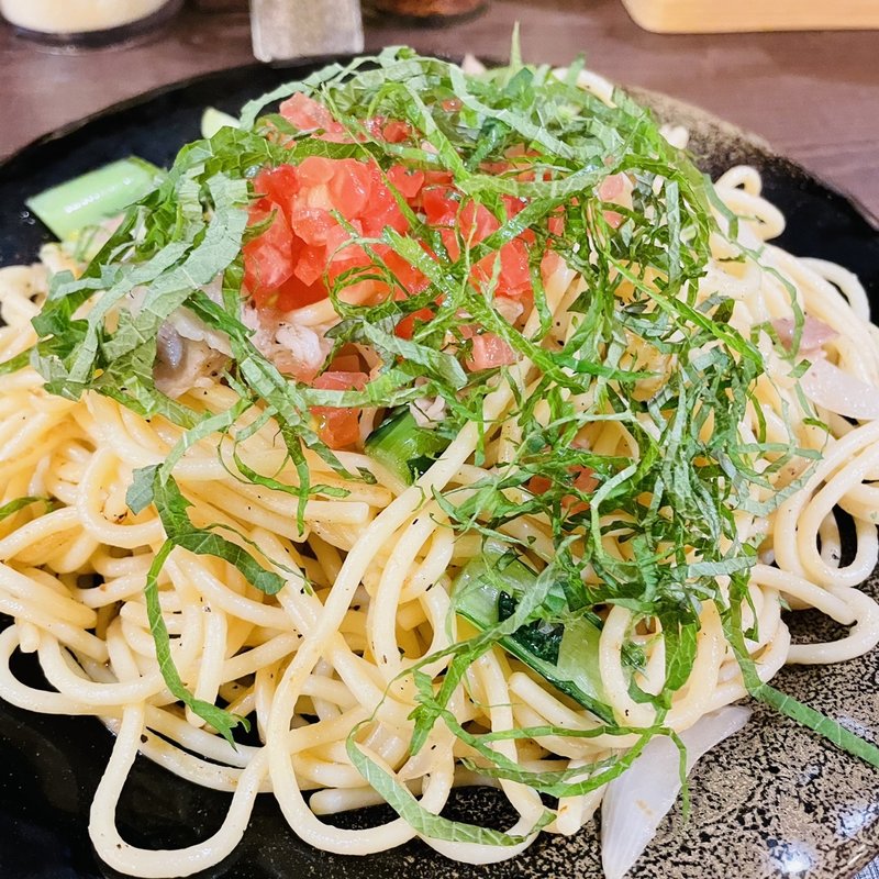 青じそトマト(焼きスパゲッティ専門店 ロメスパ バルボア 御徒町アメ横店)