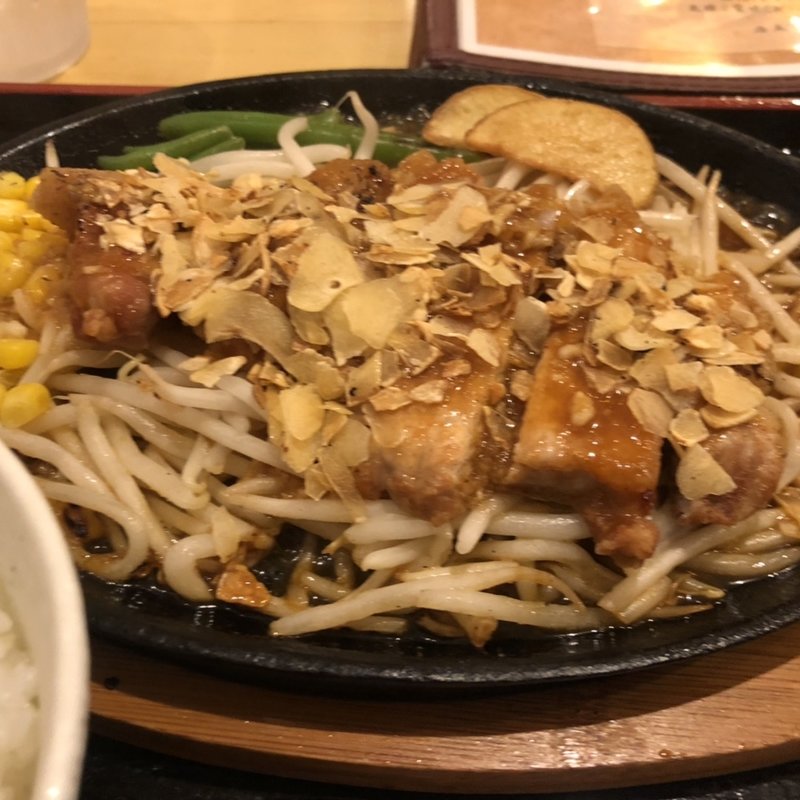 がっつりガーリックトンテキ定食(福々むすび 関内不老町店)