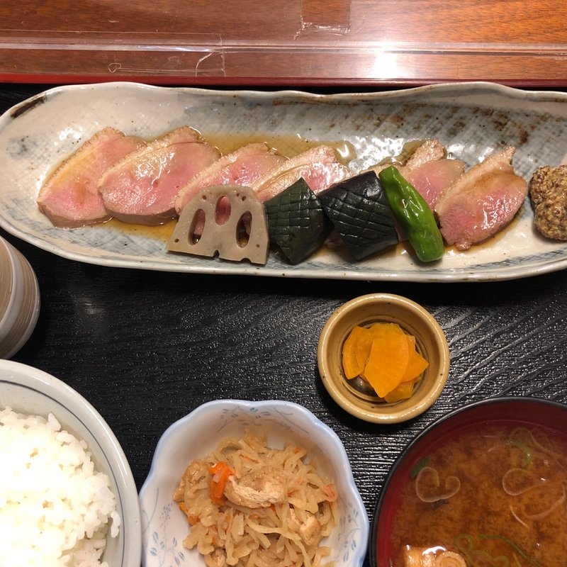 合鴨の冷製うま煮（週替わり定食）(八丁堀 朋（ハッチョウボリ トモ）)